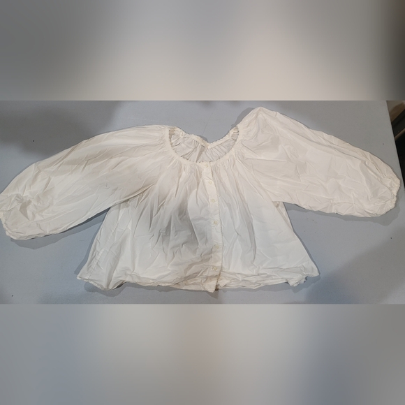 Doen Ivory Ruffled Blouse - Picture 1 of 6